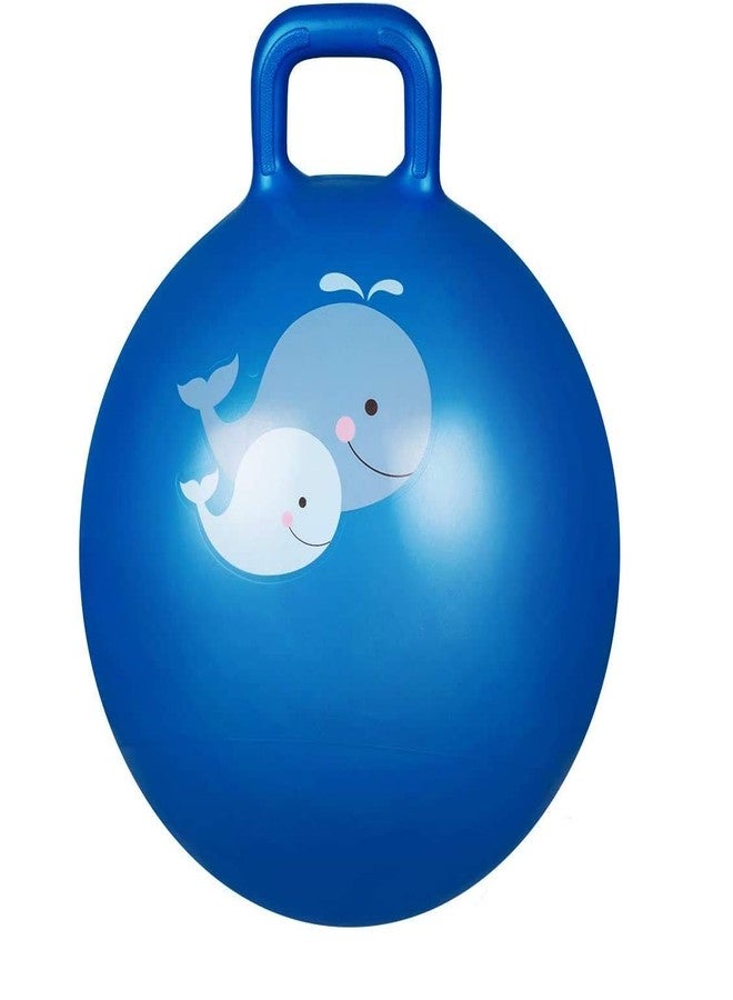 Mokshith Inflatable Sit and Bounce Rubber Bubble Hop Ball for Kids. Hopper Jump N Bounce Handle Ride-on Toy Bouncy for Kids, Hopping/Bouncing/Jump Balls for Child (Multi-Color) (Medium) - Image 1